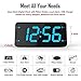 Bed Shaker Loud Alarm Clock for Heavy Sleepers, Deaf & Hearing Impaired, Dual Alarm Digital Clock with 2 USB Charger, 7-Inch Display, Full Range Dimmer – Ocean Blue