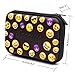 Black Emoji Large Capacity Girls Boys Cute Colored Pen Organizer Cosmetic Bag School Pencil Case Box with Compartments
