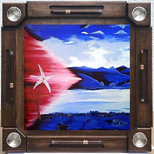 Amazon.com: Wooden/wood domino table-Cuba- Made in USA ...