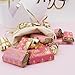 Pink and Gold Princess Girl Baby Shower Mini Candy Bar Wrappers - 45 Stickers