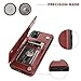 for iPhone 11 Pro Max Wallet Case with Card Holder,OT ONETOP PU Leather Kickstand Card Slots Case,Double Magnetic Clasp and Durable Shockproof Cover for iPhone 11 Pro Max 6.5 Inch (Brown)