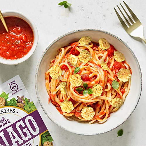 Fresh Gourmet Cheese Crisps, Asiago, Great for Snacking and Salad