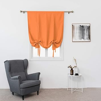 Amazon Com Jarl Home Rod Pocket Balloon Shades Blackout Curtains