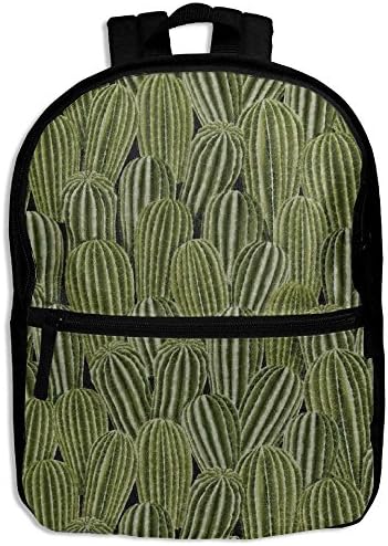Real Cactus Cacti Print Kid Boys Girls Shoulder Backpacks School Bag