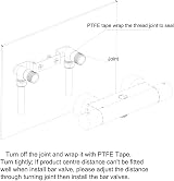 OMOTOOL Concealed Shower Faucet Wall Bracket Positioner 15mmx1/2'' view 8