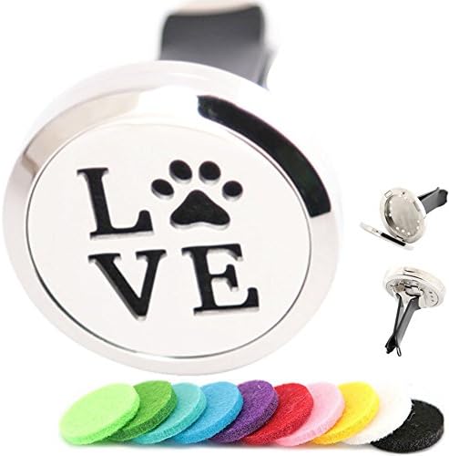 Dog Palm Diffuser 316 Stainless Steel Car Aroma Locket Essential Oil Car Diffuser Lockets