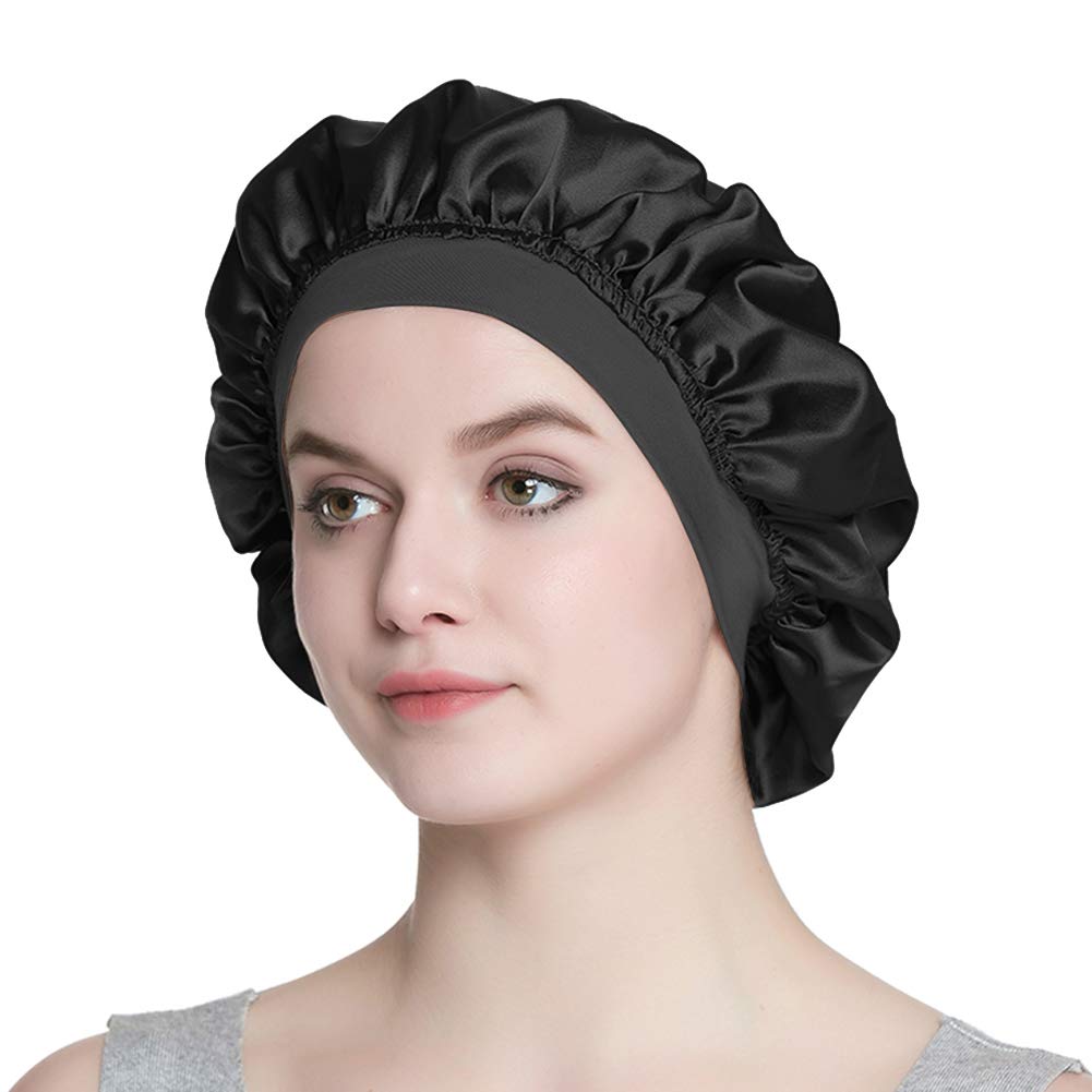 Sleeping Cap for Short Hair Women Night Hat Natural Hair Bonnet — image 1