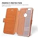 iPhone 6S Plus Case, iPhone 6 Plus Case, SHIELDON iPhone 6S Plus Genuine Leather Case Folio Wallet Case [Kickstand] [Card Slots] [Magnetic Closure] Flip Book Cover Case Compatible iPhone 6 Plus, Brown