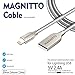 MAGNITTO Metal Braided Charging Cable - Metal Silver 3.3ft 2.4amp