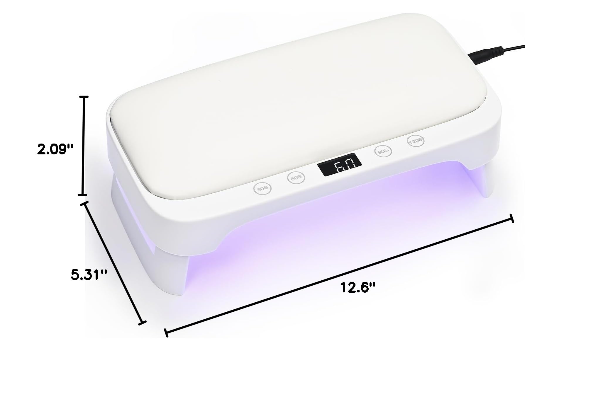 GAOY Professional UV Light for Nails, Nail Lamp with Hand Pillow for Arm Rest, 4 Timers Nail Dryer for Nails Tech Salon
