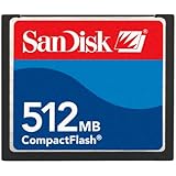 SanDisk 512 MB CompactFlash Card, SDCFB-512-A10 CF Type I Card