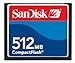 SanDisk 512 MB CompactFlash Card, SDCFB-512-A10 CF Type I Card primary