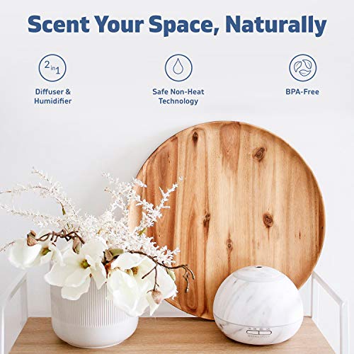 HATHASPACE Marble Essential Oil Aroma Diffuser, 350ml Aromatherapy