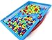 VidaToy Special Edition 324 Pcs Pegboard Mushroom Nails Jigsaw Peg Puzzle Game with Numbers and Letters Nails (Random Colors)