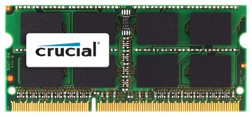 Crucial 8GB Single DDR3 1333 MT/s (PC3-10600) CL9 204-Pin 1.35V/1.5V SODIMM Memory For Mac CT8G3S1339M