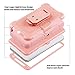Galaxy Note 5 Case, BENTOBEN Samsung Galaxy Note 5 Case Shockproof Heavy Duty Hybrid Full Body Rugged Holster Protective Case for Samsung Galaxy Note 5 with Rotating Kickstand + Belt Clip (Rose Gold)