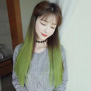 Amazon Com Promotional With Long Straight Hair Wig Hair Trace