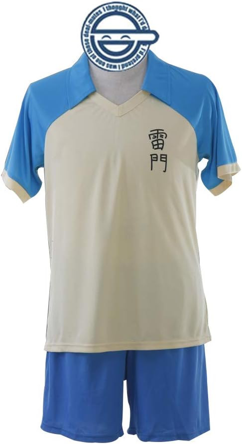 4Fun Men's Inazuma Eleven Cosplay Raimon Middle School Summer Jersey 1st