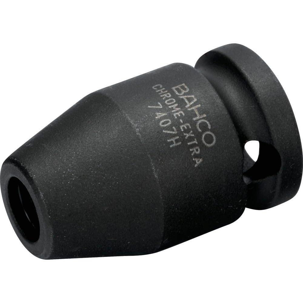 Bahco 7407H 3/8-Inch Adaptor/Bit Holder, Black, 1/4-Inch