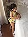 Fubin Baby Girl's Floral Print Ruffles Romper Summer Clothes With Headband,Yellow Lemon,13-24 months
