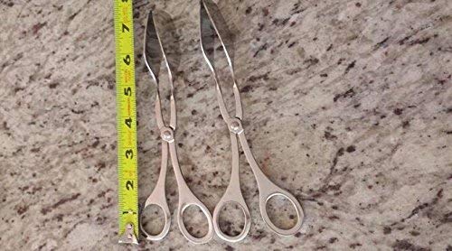 ASSIS 1943 Stainless Steel Serving Tongs, Silver (2pack)