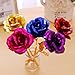 Smartcoco 24K Gold Plated Rose Flower Romantic Valentine's Day Christmas Mother's Day Gifts for Mother Lover Wife Girl Friend (No Base)