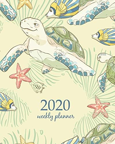 2020 Weekly Planner: Calendar Schedule Organizer Appointment Journal Notebook and Action day With Inspirational Quotes Seamless pattern with hand ... illustration. (Weekly & Monthly Planner 2020) Paperback – July 27, 2019