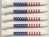 American Flag Golf Tees - Wooden 2-3/4