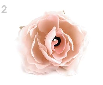 6pc 2 Rose Pâle Lumière Artificielle Thé Fleur De La Rose