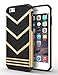 iPhone 6S Case, iPhone 6 Case, DACHUI [Anti-slippery Design] Durable Rugged Dual-Layer [PC + TPU] Ultra Slim Protective Shock-Absorption Anti-scratch Defender For Apple iPhone 6/6S (Black+Gold)