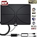 2019 New! HDTV Antenna, Indoor Amplified Digital TV Antenna 120 Miles Range Detachable Amplifier Signal Booster for 4K HD 1080P VHF UHF Freeview Local Channels 16.5ft Coax Cable Support All TV's