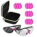 Tradesmart Clear / Tinted Safety Glasses Pink Pack with NRR33 Earplugs & Protective Case . Anti Fog & Anti Scratch Treatment (Clear/Tinted w Case)