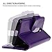 Motorola Moto G (3rd Gen) Case, Moto G3 Case, Style4U Premium PU Leather Stand Wallet Case with ID Credit Card/Cash Slots for Motorola Moto G (3rd Generation) / Moto G3 + 1 Stylus [Purple]