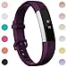 Maledan Compatible with Fitbit Alta Bands, Replacement Band for Fitbit Alta HR/Alta/Ace, Small, Plum