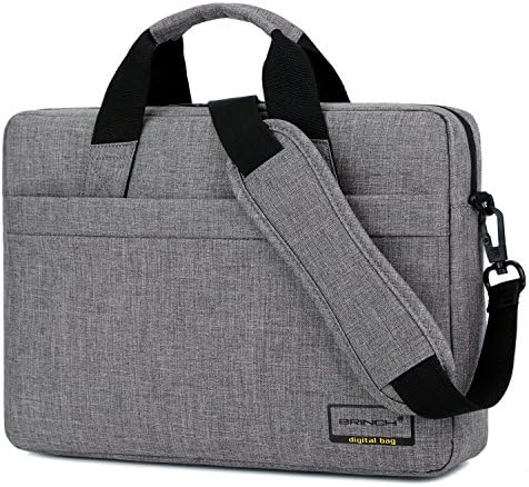 BRINCH 13.3 Inch Stylish Lightweight Business Laptop Shoulder Messenger Bag Briefcase Sleeve Case for 13-13.3 Inches Laptop/Notebook/MacBook/Ultrabook/Chromebook Computers,Grey