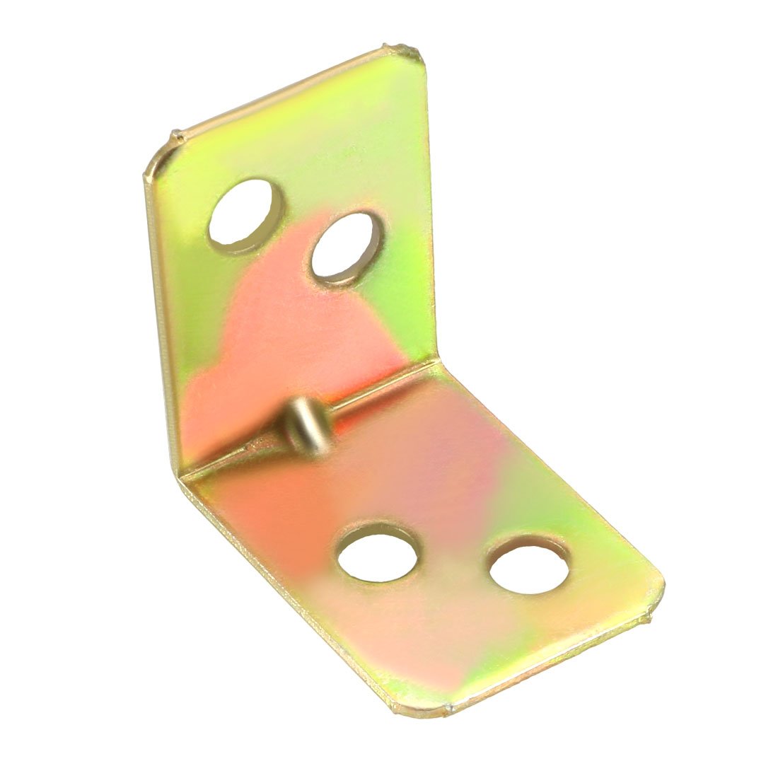 Sourcingmap Stainless Steel Shelves Corner Brace 24mmx24mmx18mm, Metal Joint Round End L Shape Right Angle Corner Fastener Joints Support Bracket, Pack of 16