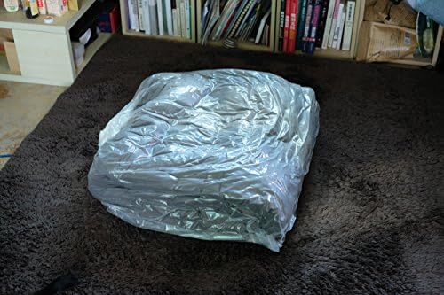 Clear Poly Storage Bag - Plastic Foldable Dust Cover Bags - Comforter, Blankets, Sweaters, Clothes, Plush Toys Organizer for Household Organizing, 23"X39" Pack of 5