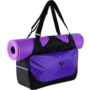 Baywell Yoga Mat Bag Tote Holder Waterproof Sport Backpack Shoulder Bag Carrying Gym CaseAdjustable Strap Fitness Handbag