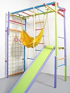 indoor playset climbing play foldable gym slide sets swing wooden ages playground slides toddlers hammock playgrounds