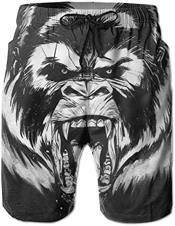 ZADEAS Adult Swim Trunk Cool Mad Gorilla Beach Short Pants