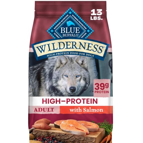 Blue Buffalo Wilderness Salmon & Wholesome Grains Adult Dry Dog Food, 13 lb