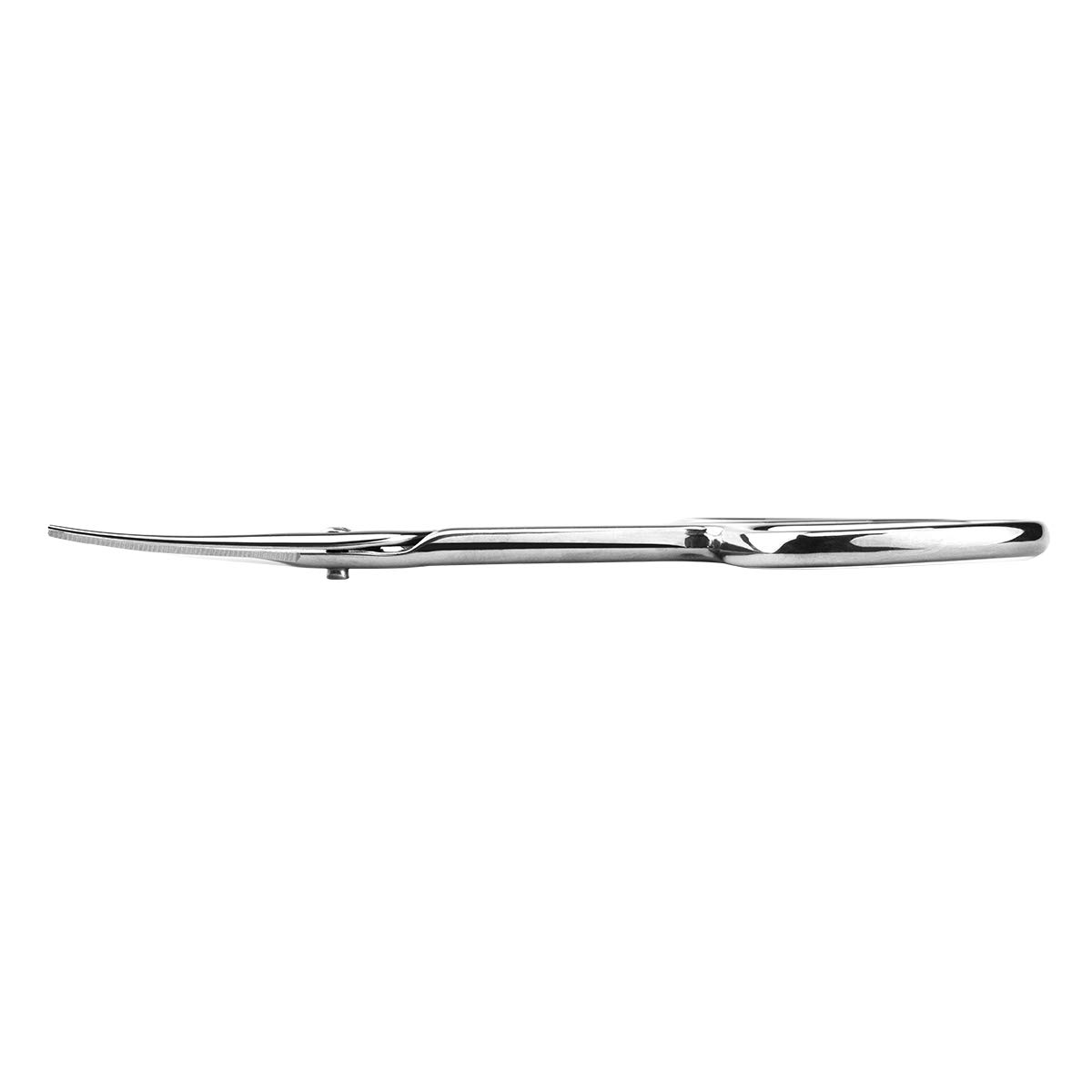 KOZEAR Manicure Scissor Curved Blade Premium Stainless Steel for Nail Eyelash, Eyebrow, Dry Skin: Beauty