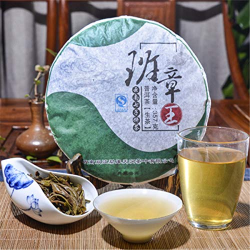 Chinesischer Pu'er Tee 357g ï¼0,788LBï¼ Roher Puer Tee Grüner Tee Banzhang Wang Yunan Qizi Kuchen Tee Alter Pu-Erh-Tee Alte Bäume Pu-Erh-Tee Gesunder Puerh-Tee