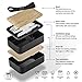Tabkoe Bento Lunch Box Stackable Meal Prep Food Storage Containers Set, Reusable, Microwavable, Freezer-Safe, Dishwasher-Safe, Insulated 2-Tier Snack Boxes with Leak-Proof Lids & Cutlery, with DIVIDER