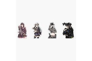 LAD STUDIO Waifu Operators - Anime Squad Window Bumper Sticker Decal 5"