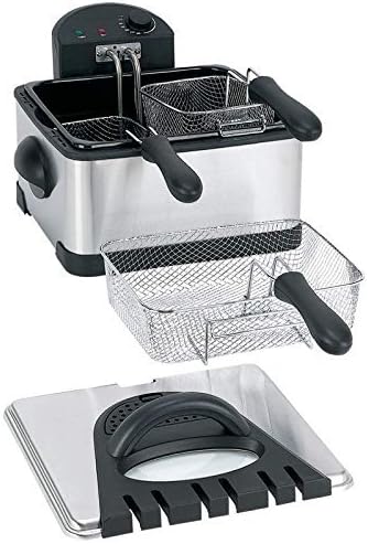 1700 Watts 4qt Electric Deep Fryer Cooker 3 Frying Baskets Kitchen Appliances