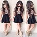 FEITONG Kids Baby Girls Leopard Printing Short Sleeveless Dress (4-5Y, Black)