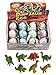 12 Pcs Dinosaur Eggs Novelty Magic Hatching Growing a Pet Dinosaur Toy Party Favor for Kids (1 Dozen)