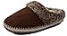 Sporto Womens Aztec Faux Suede Memory Foam Cusioned Fur Lined Clog