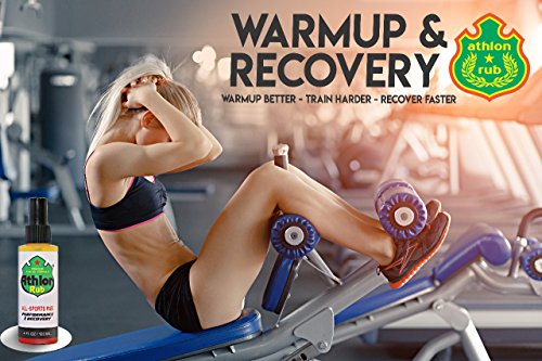 Athlon Rub All Sports Muscle Oil, Anti-swelling Anti-inflammatory Pain relieving Deep Tissue Performance Muscle Recovery Massage Oil | Made in USA (4oz)